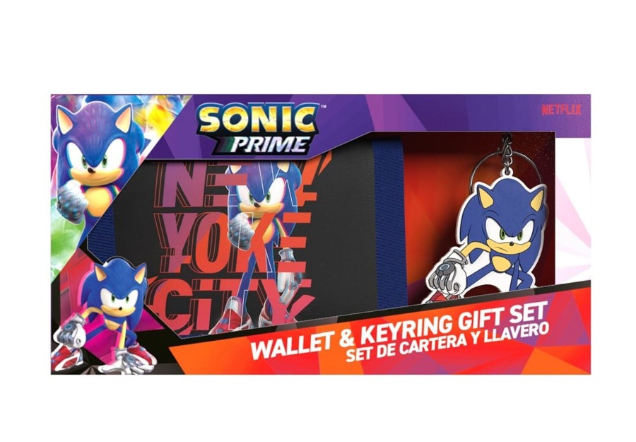 Accessoires CYP | Sonic - Gift Box - Set Of Wallet + Rubber Keyring - 2 Stk.