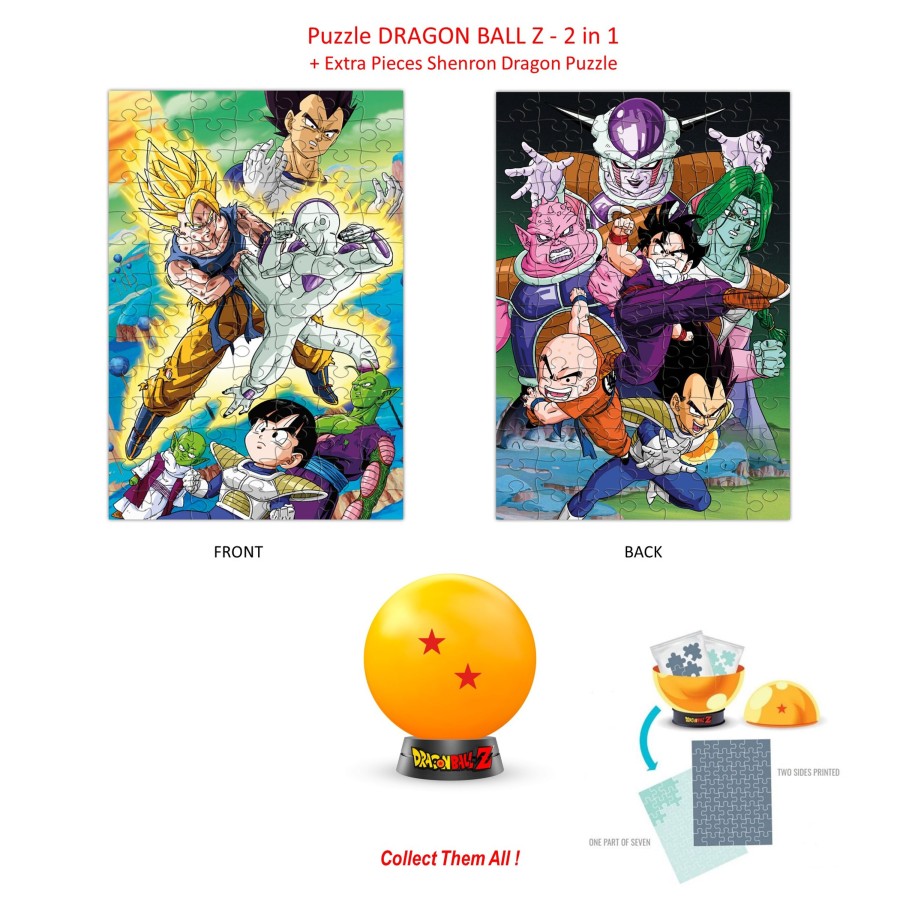 Spelletjes ShopForGeek | Dragon Ball Z - Collectible Puzzle - 2 Stars - 2In1 Puzzle + Extra