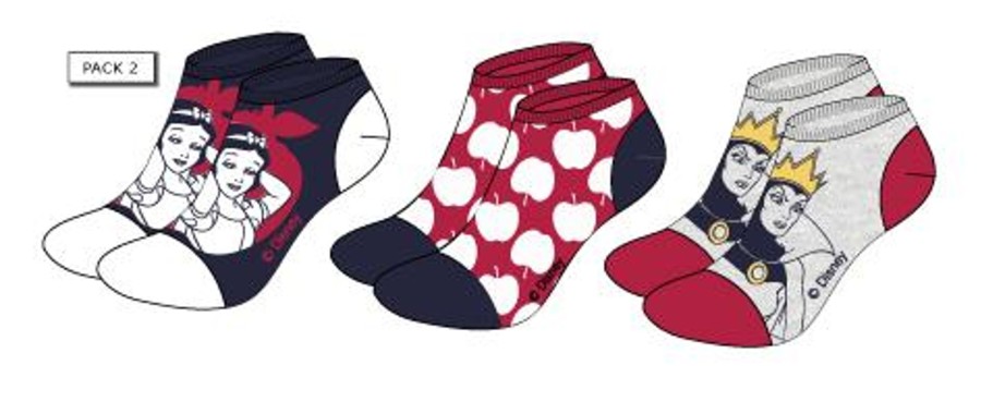 Kleding ShopForGeek | Disney - Snow White - Pack Of 3 Socks Woman Pack 2 (T36/38)