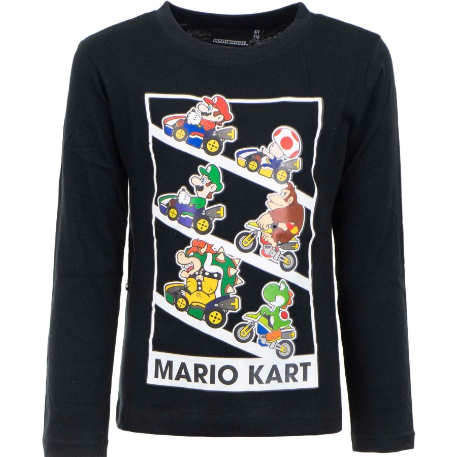 Kleding SUPER MARIO | Super Mario - Mario Kart - Kids Long Sleeves T-Shirt - 3 Jaar