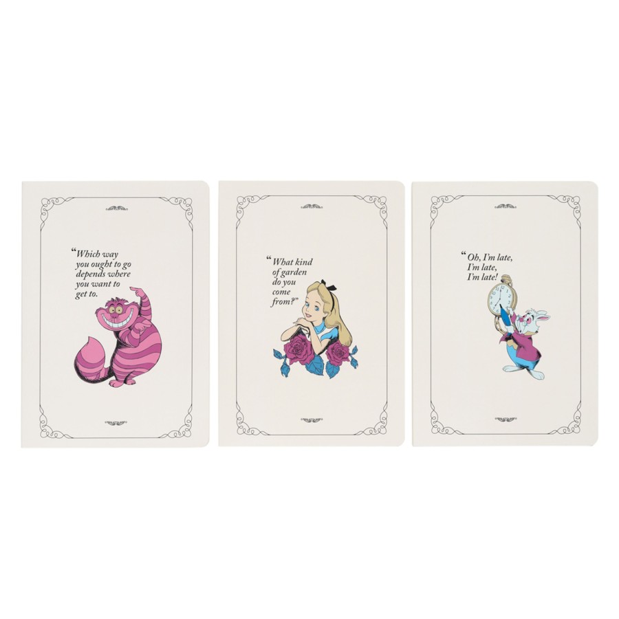 Kantoor ShopForGeek | Disney - Alice - 3 Pack Of Notebooks - Size A5