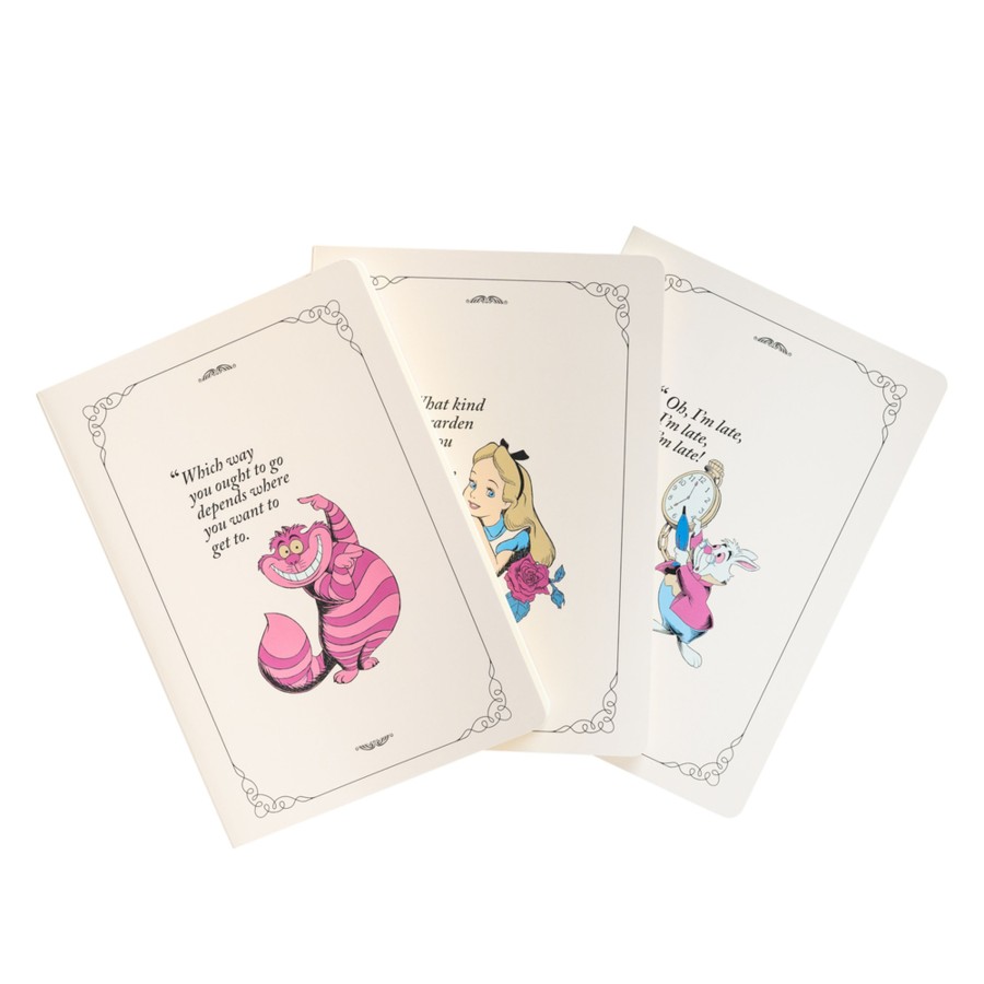 Kantoor ShopForGeek | Disney - Alice - 3 Pack Of Notebooks - Size A5