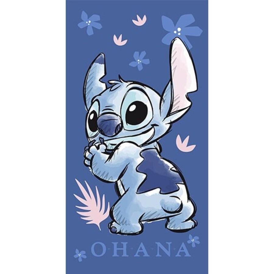 Decoratie AyMax | Lilo & Stitch - Ohana - Beach Towel 100% Polyester - 70X140Cm