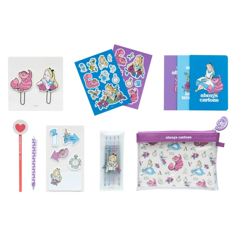 Kantoor Grupo Erik | Disney - Alice - Stationery Set With 3 A6 Notebooks - 10Pc.