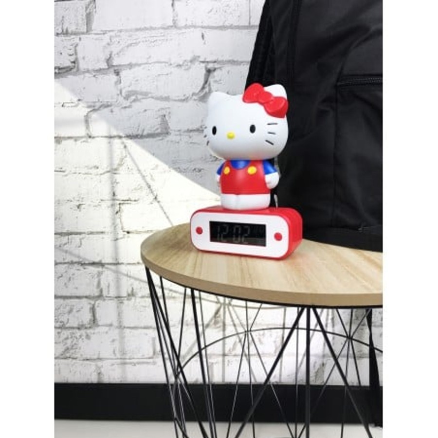 Kantoor Teknofun | Hello Kitty - Alarm Clock With Led Lamp - 17Cm