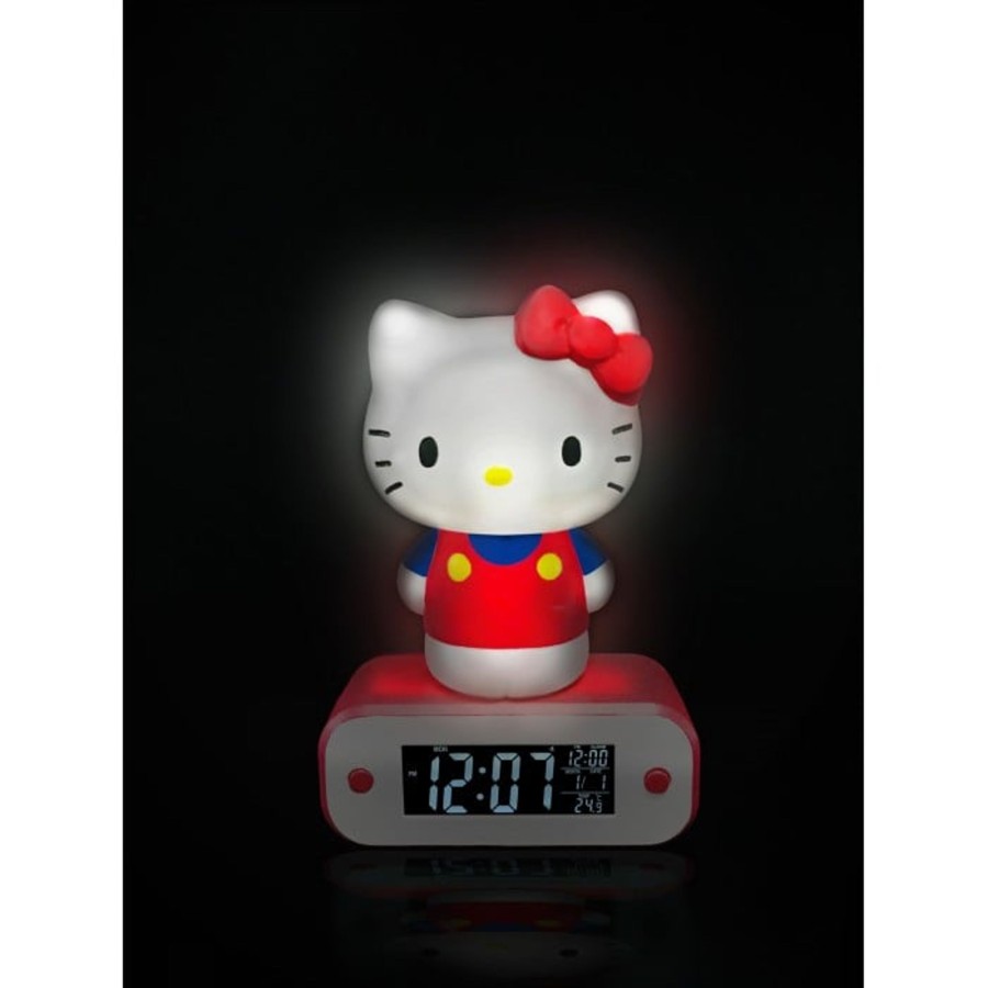 Kantoor Teknofun | Hello Kitty - Alarm Clock With Led Lamp - 17Cm