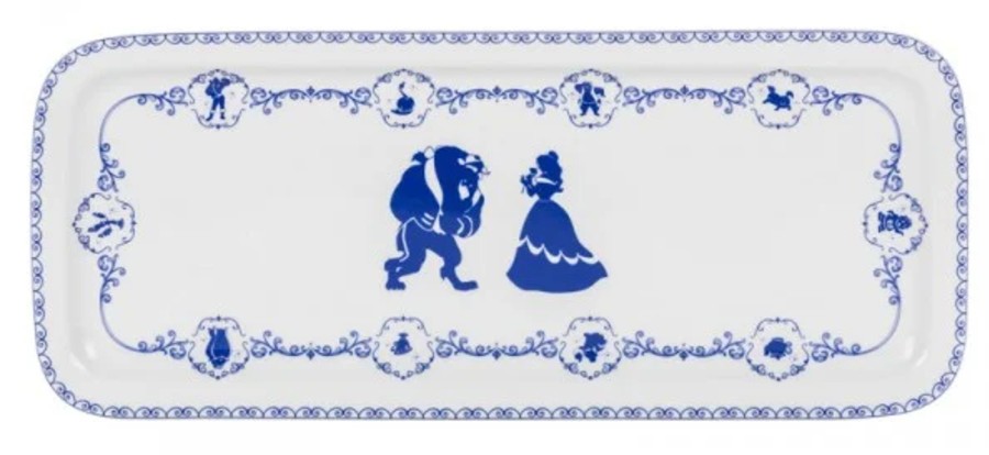 Keuken ShopForGeek | Disney - Beauty & The Beast - Cake Plate 'Porcelain'