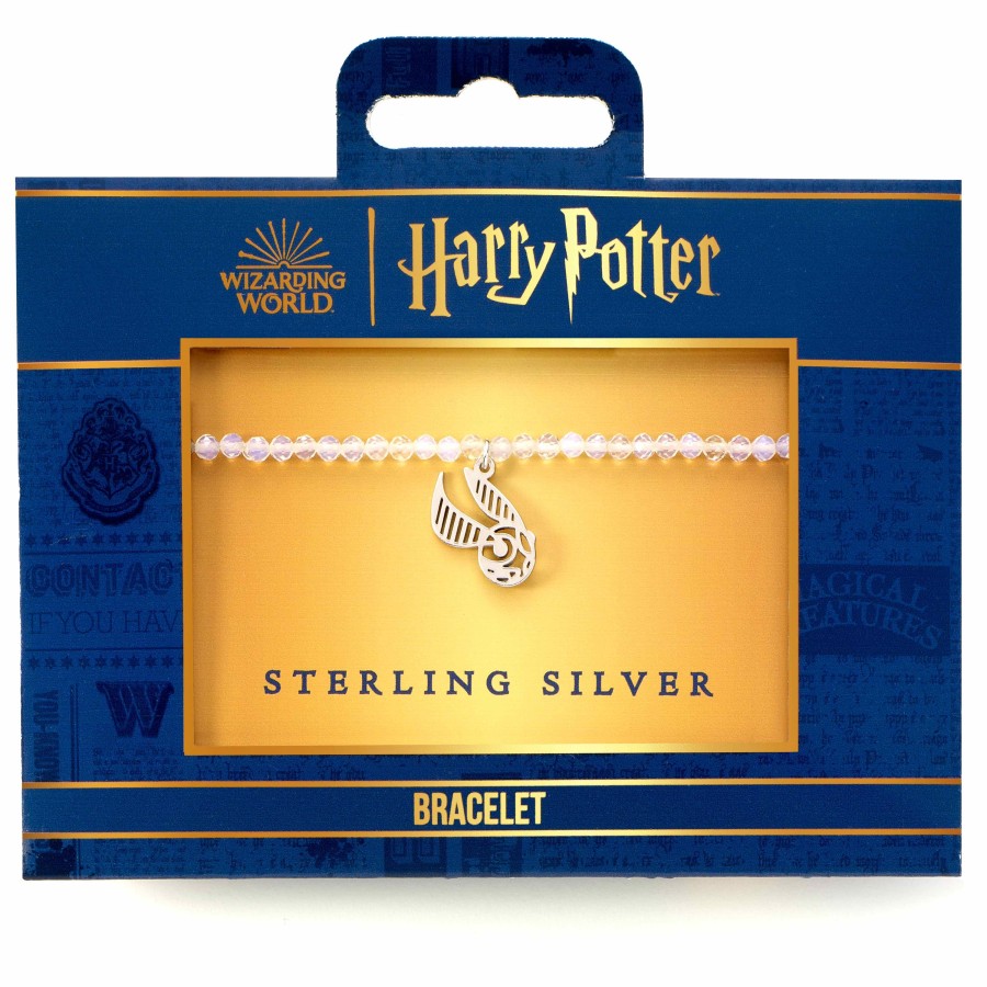 Accessoires Carat | Harry Potter - Golden Snitch - Sterling Silver Charm & Pearls Bracelet