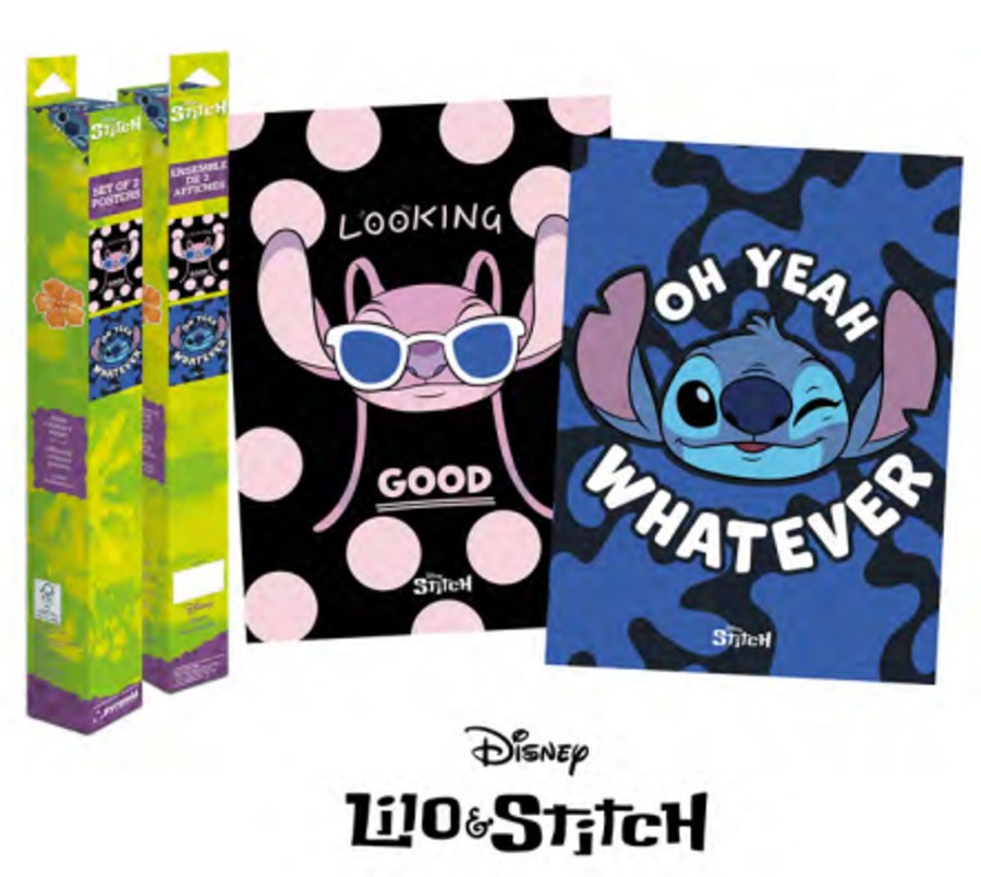 Decoratie Pyramid | Lilo & Stitch - Stitch & Angel - 2 Posters 52 X 38Cm Set