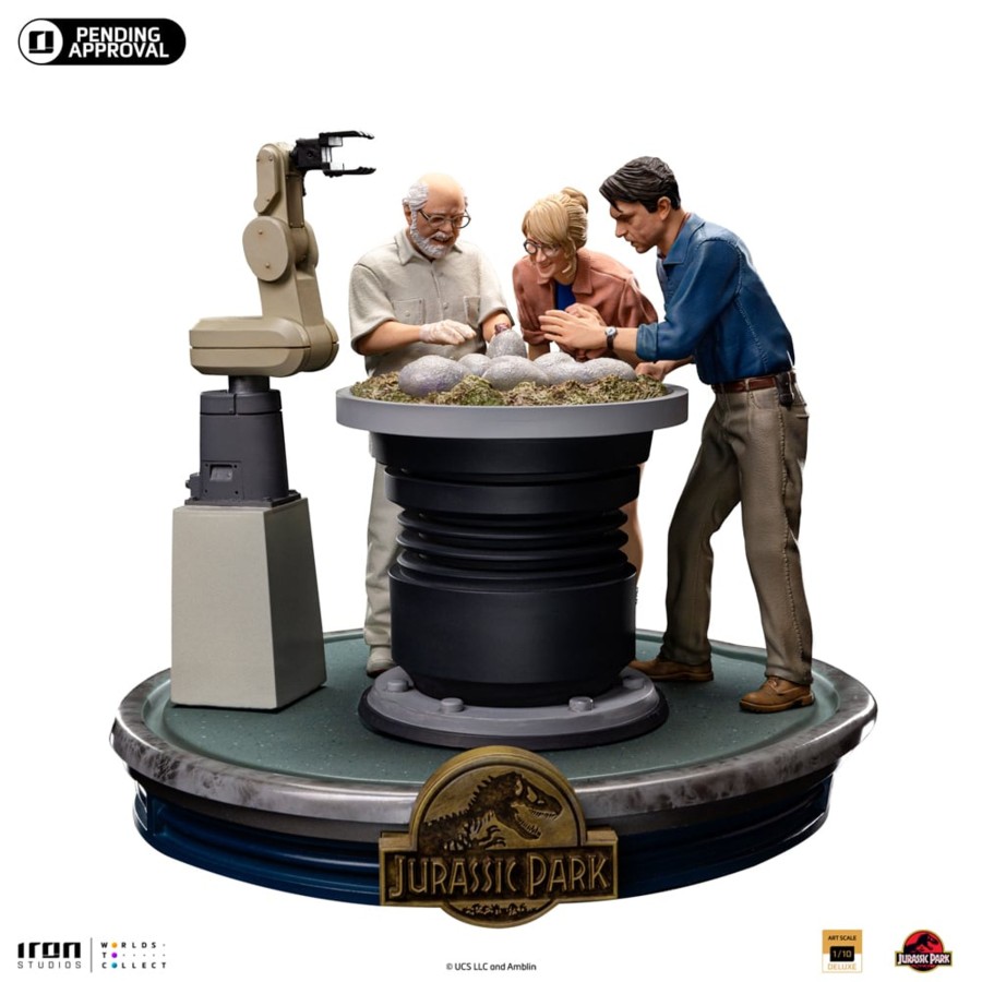 Figuren Iron Studios | Jurassic Park - Dino Hatching - Statue Artscale Deluxe 1/10 23Cm