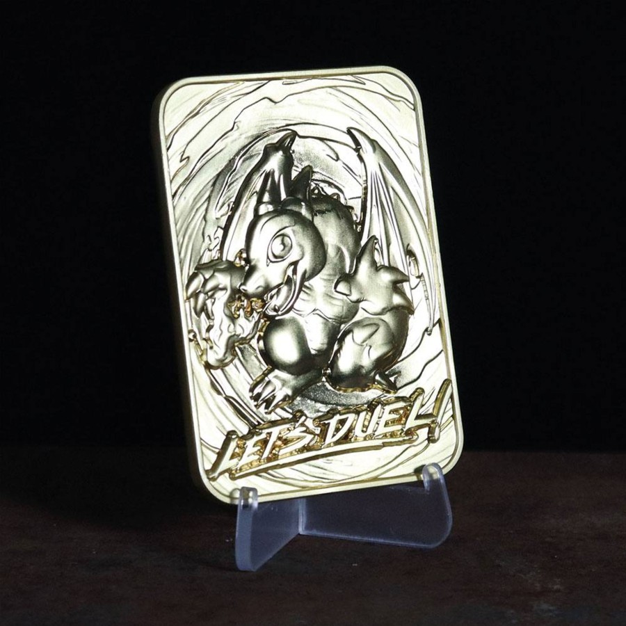 Decoratie Fanattik | Yu-Gi-Oh! - Baby Dragon - Gold Plated Metal Card Collector