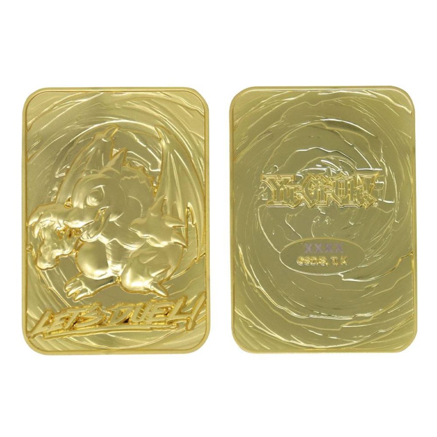 Decoratie Fanattik | Yu-Gi-Oh! - Baby Dragon - Gold Plated Metal Card Collector