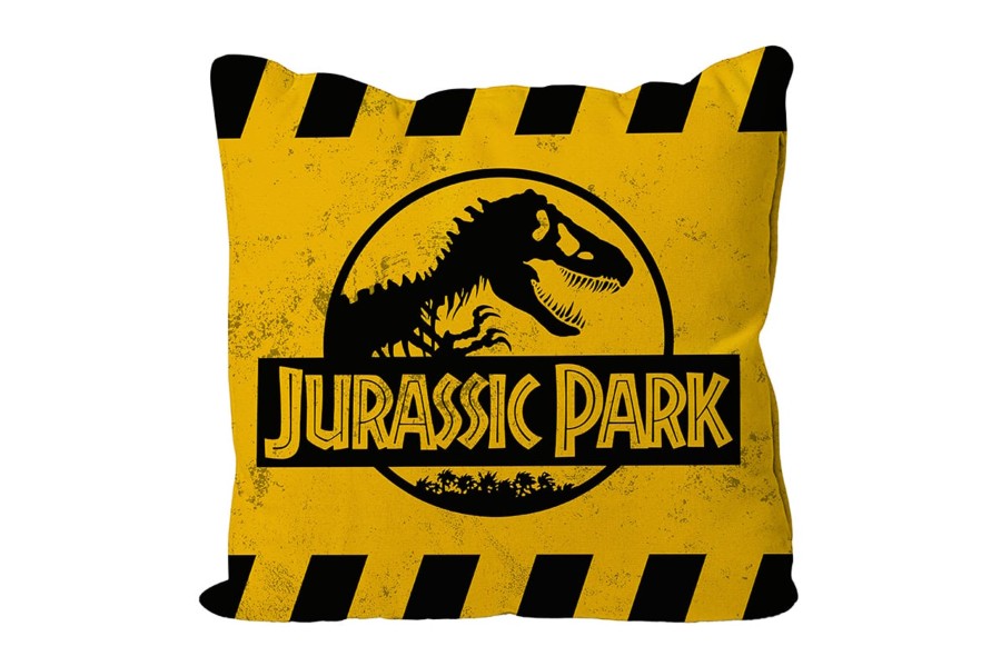 Decoratie SD Toys | Jurassic Park - Caution Logo - Cushion '40X40X1Cm'