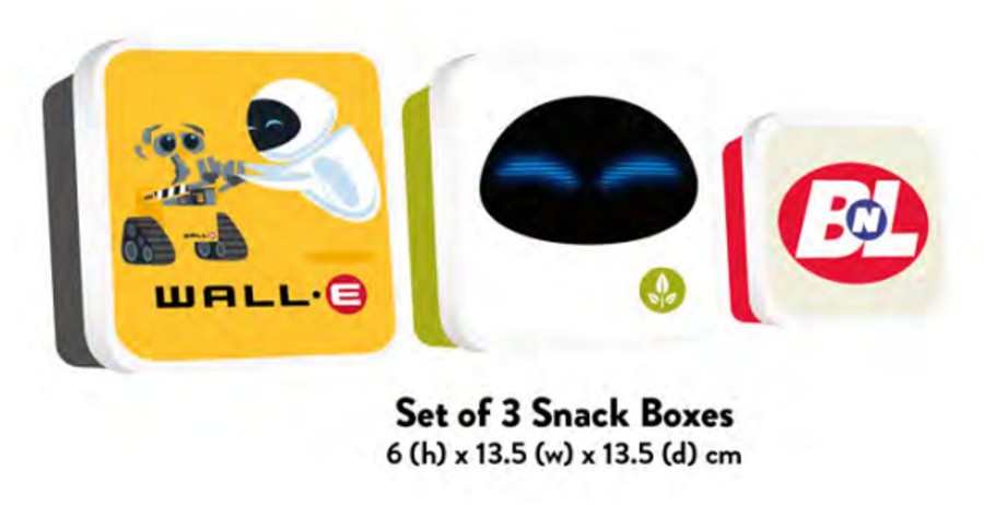 Keuken HMB | Disney - Wall-E - Set Of 3 Snack Boxes