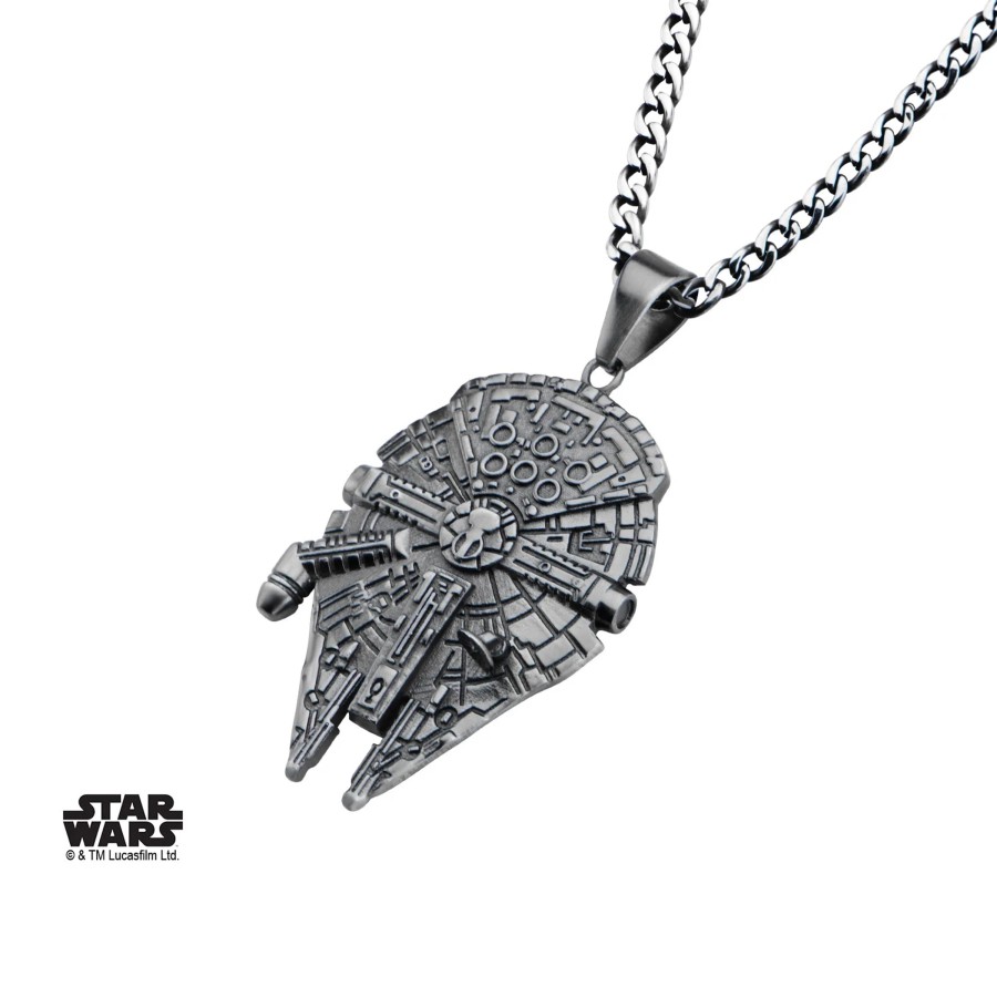 Accessoires S1 Studio | Star Wars - Stainless Steel Millenium Falcon Pendant