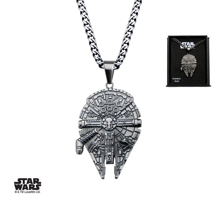 Accessoires S1 Studio | Star Wars - Stainless Steel Millenium Falcon Pendant