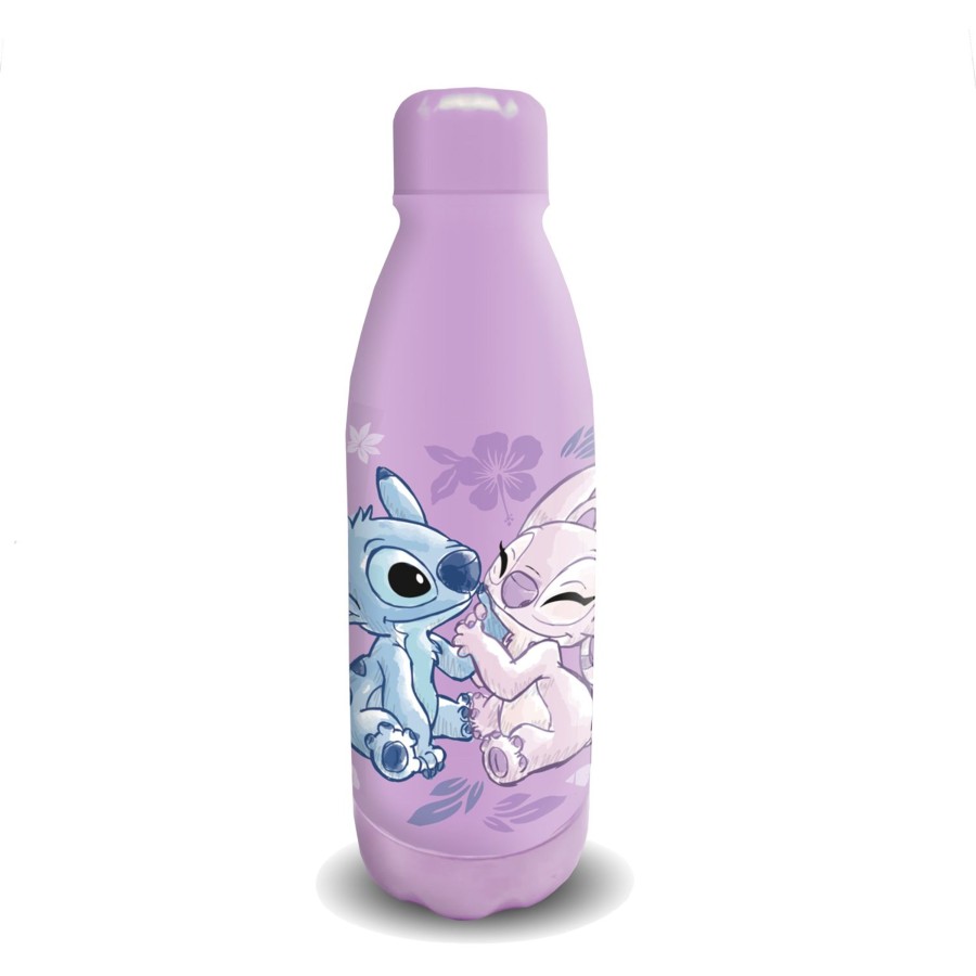 Keuken Karactermania | Stitch & Angel - Lila - Metal Bottle