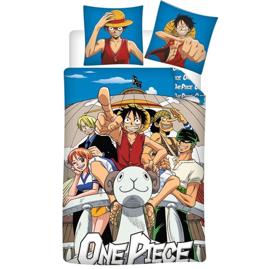 Decoratie AyMax | One Piece - Duvet Cover 140X200Cm - Team 5 '100% Polycoton'