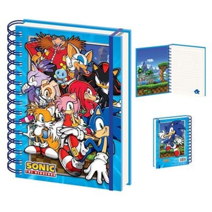 Kantoor Pyramid | Sonic - Green Hill Zone Gang - A5 Wiro Notebook