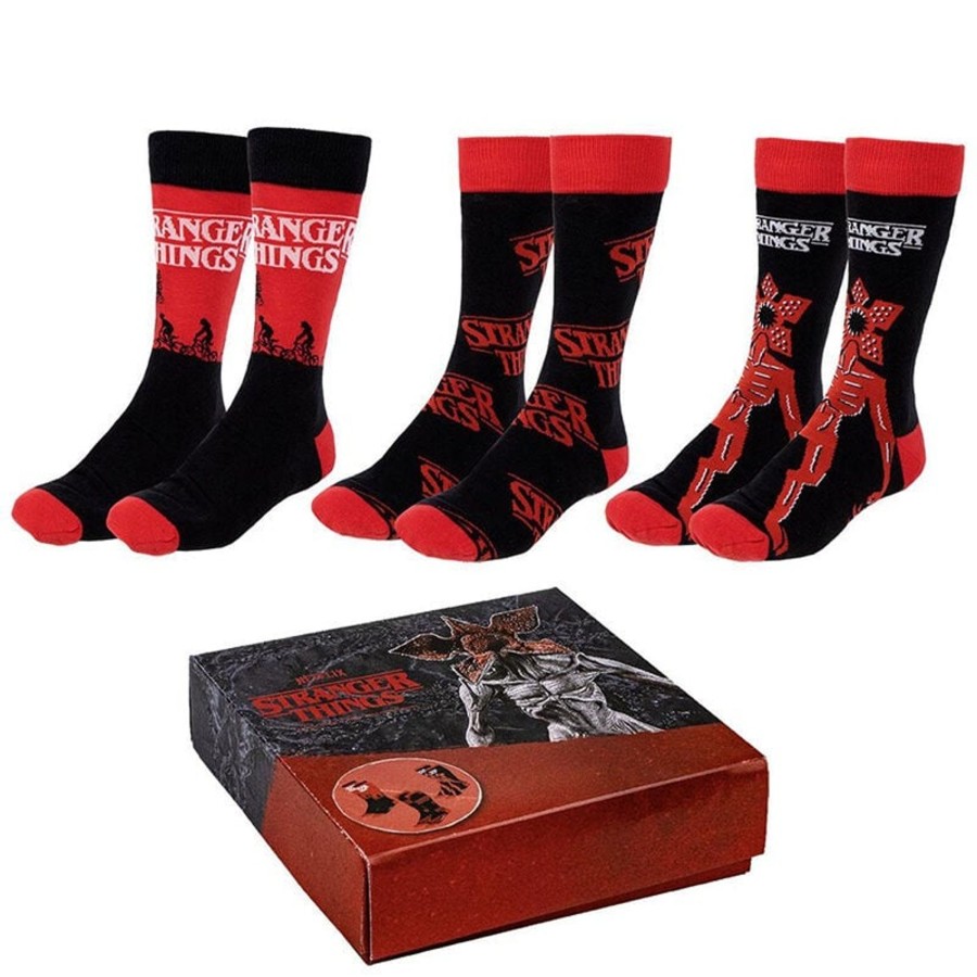 Kleding Cerda | Stranger Things - 3 Pairs Socks Pack (Size 35-41)