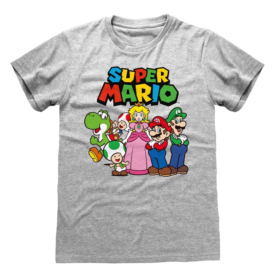 Kleding SUPER MARIO | Super Mario - Vintage Group - Unisex T-Shirt (M)