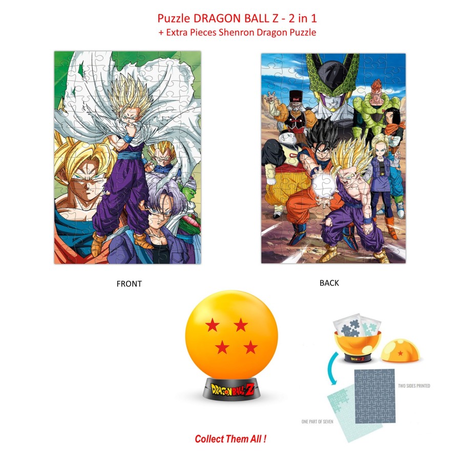 Spelletjes ShopForGeek | Dragon Ball Z - Collectible Puzzle - 4 Stars - 2In1 Puzzle + Extra