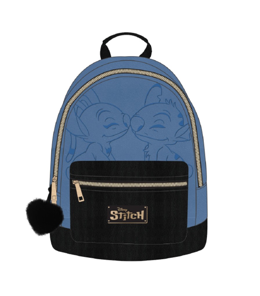 Accessoires Red Robin | Stitch & Angel - Blue & Black - Backpack '28X22X11Cm'