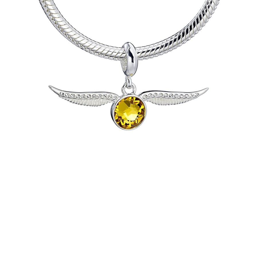 Accessoires Carat | Harry Potter - Golden Snitch - Crystals Slider Charm For Bracelet