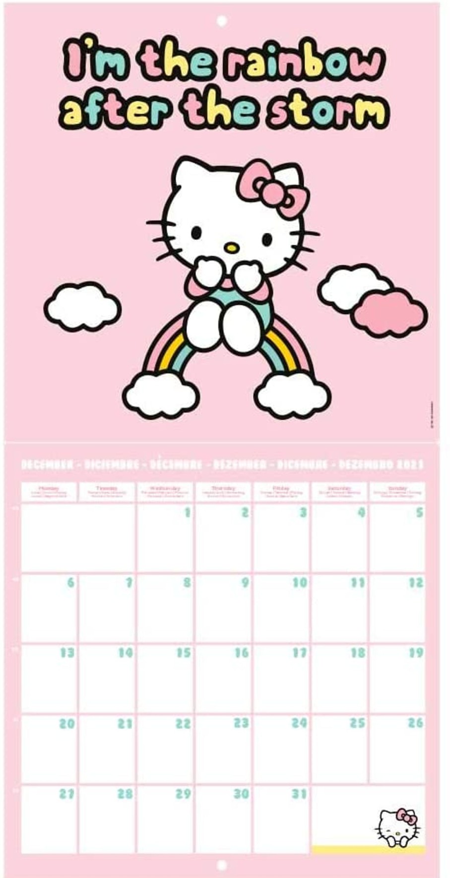 Kantoor ShopForGeek | Hello Kitty - Calendar 2021 '30X30Cm'