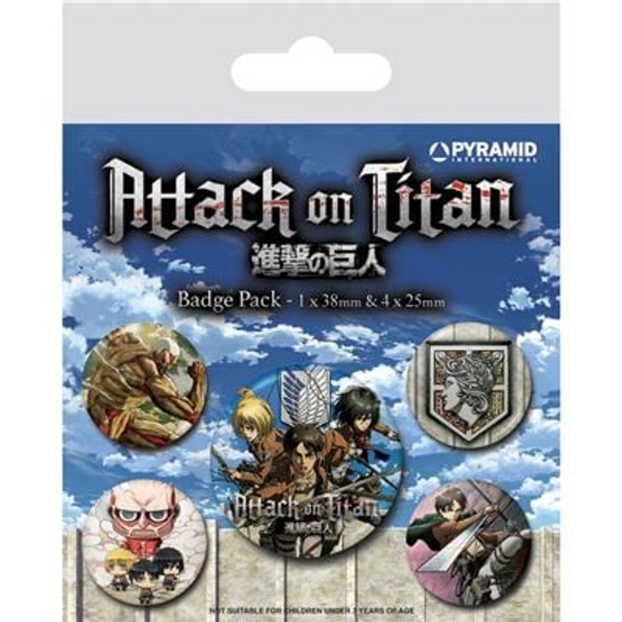 Accessoires Pyramid | Attack On Titan - Season 3 - Pack 5 Badges