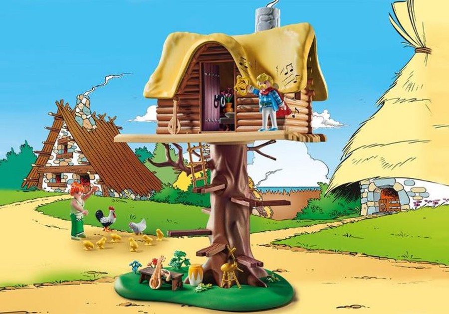 Figuren Playmobil | Asterix - Cacofonix With Treehouse