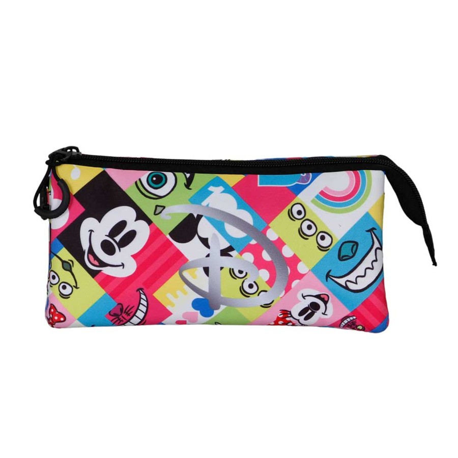 Kantoor Karactermania | Disney 100 Years - Collage - Triple Pencil Case '23X11X7Cm'