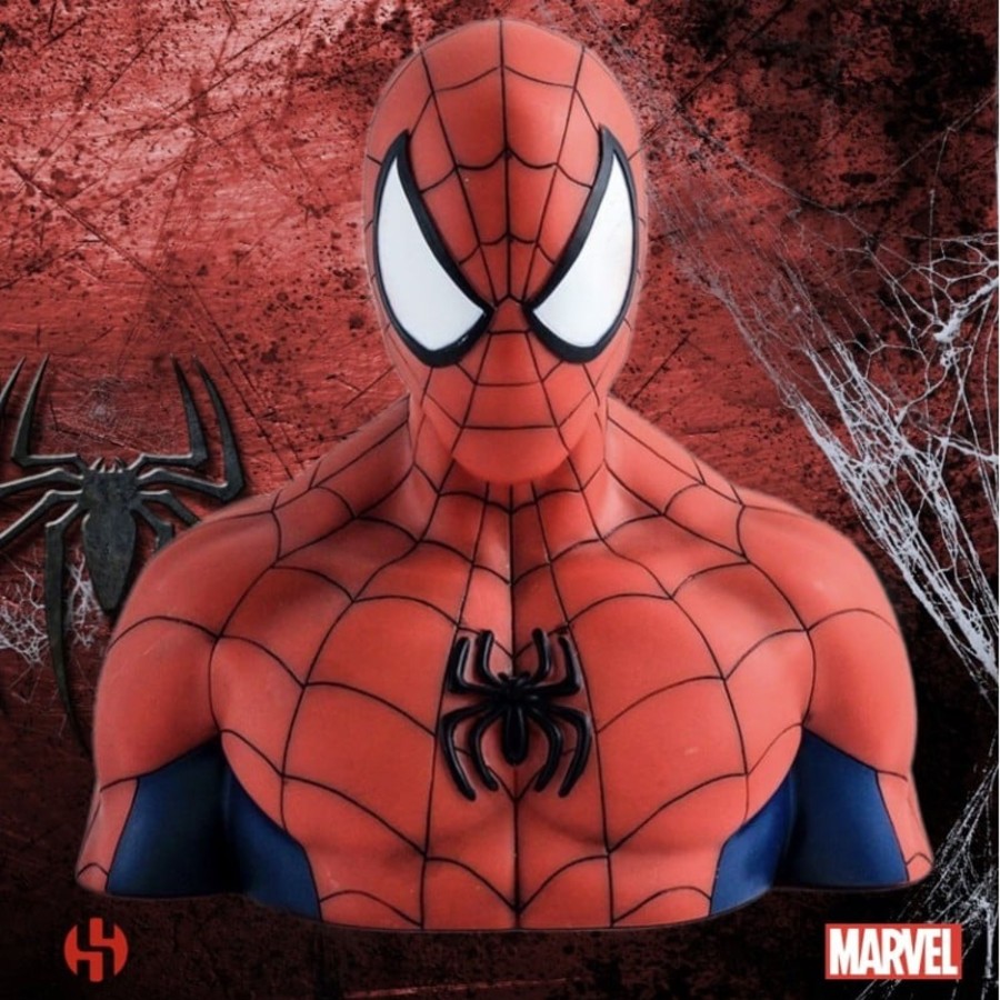 Decoratie Semic | Marvel - Money Box Blister Box - Spider-Man Bust 20 Cm