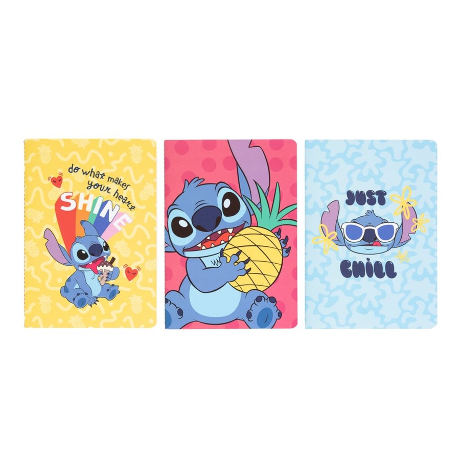 Kantoor ShopForGeek | Stitch - 3 Pack Of Notebooks - Size A5