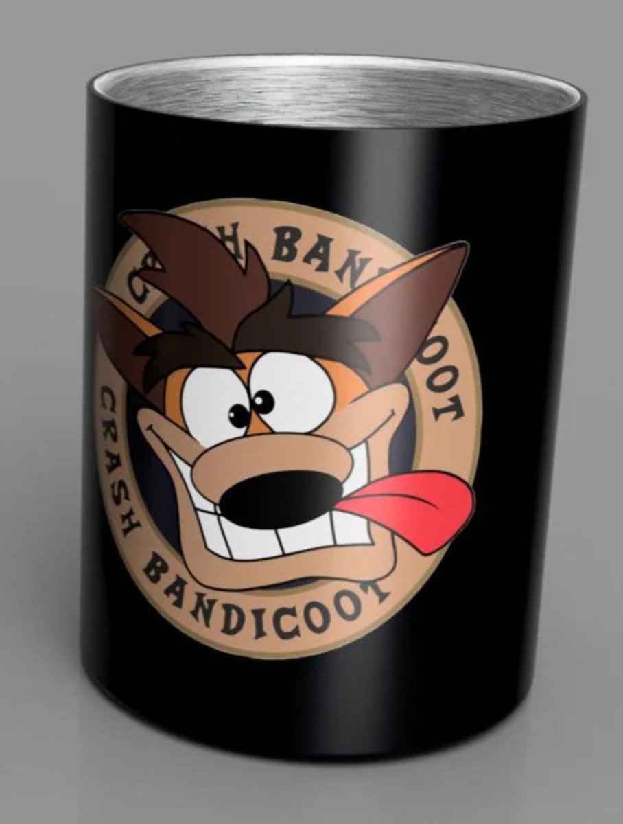 Keuken ShopForGeek | Crash Bandicoot - Steel Mug 350 Ml - Black Crash