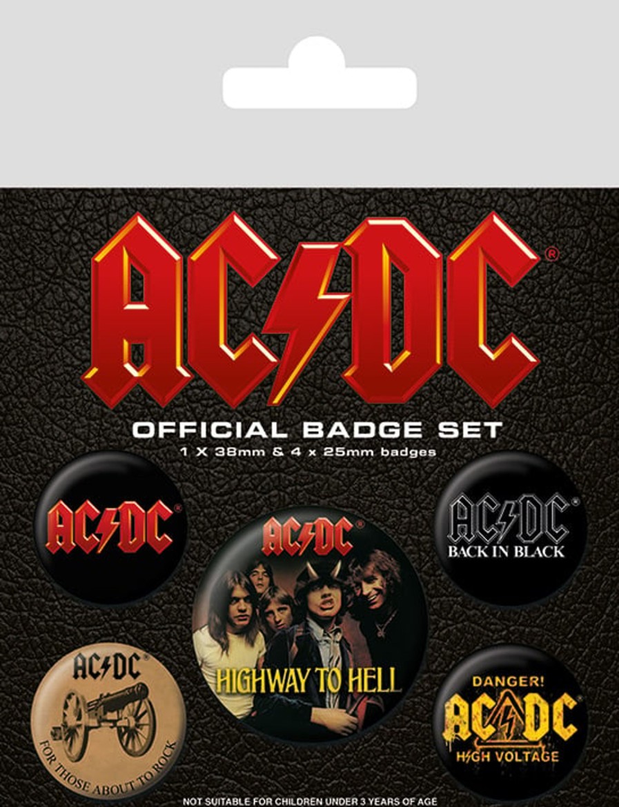 Accessoires Pyramid | Ac/Dc - Pack 5 Badges