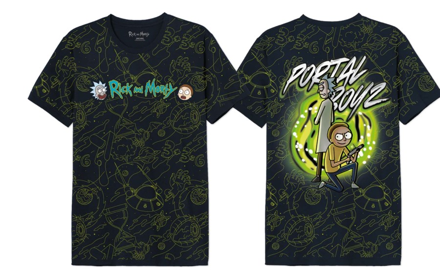 Kleding Cotton Division | Rick And Morty - Portal Boyz - Oversize T-Shirt Men (Xs)