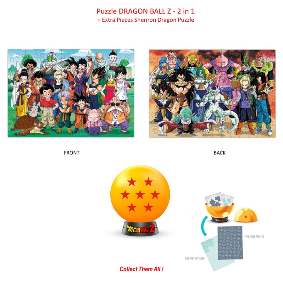 Spelletjes ShopForGeek | Dragon Ball Z - Collectible Puzzle - 7 Stars - 2In1 Puzzle + Extra