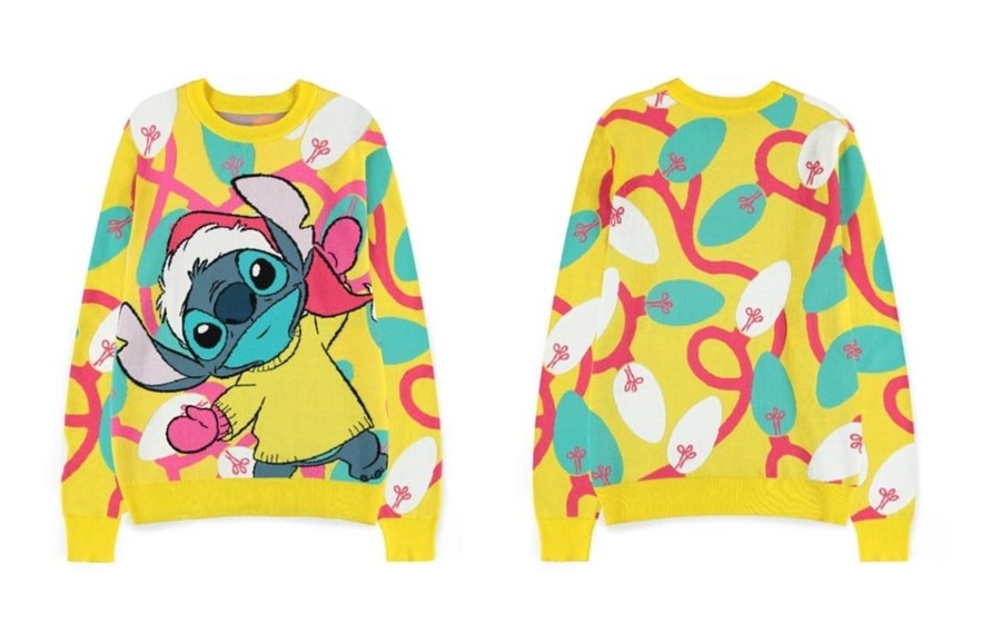 Kleding Difuzed | Stitch - Merry & Bright - Christmas Jumper (M)