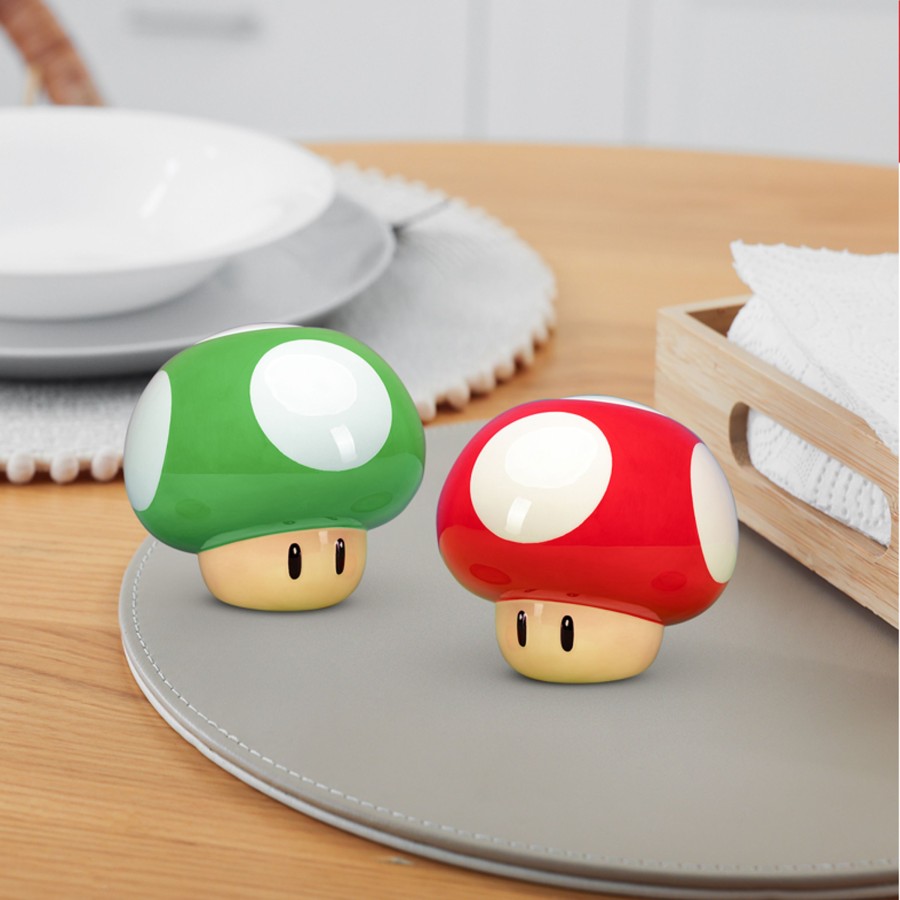 Keuken Paladone | Super Mario - Mushrooms - Salt And Pepper Shakers Set