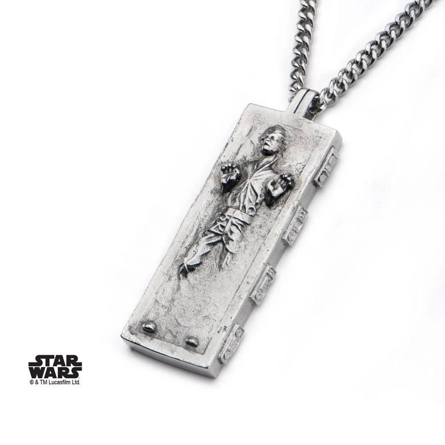 Accessoires S1 Studio | Star Wars - Men'S Stainless Steel Han Solo Carbonite Pendant