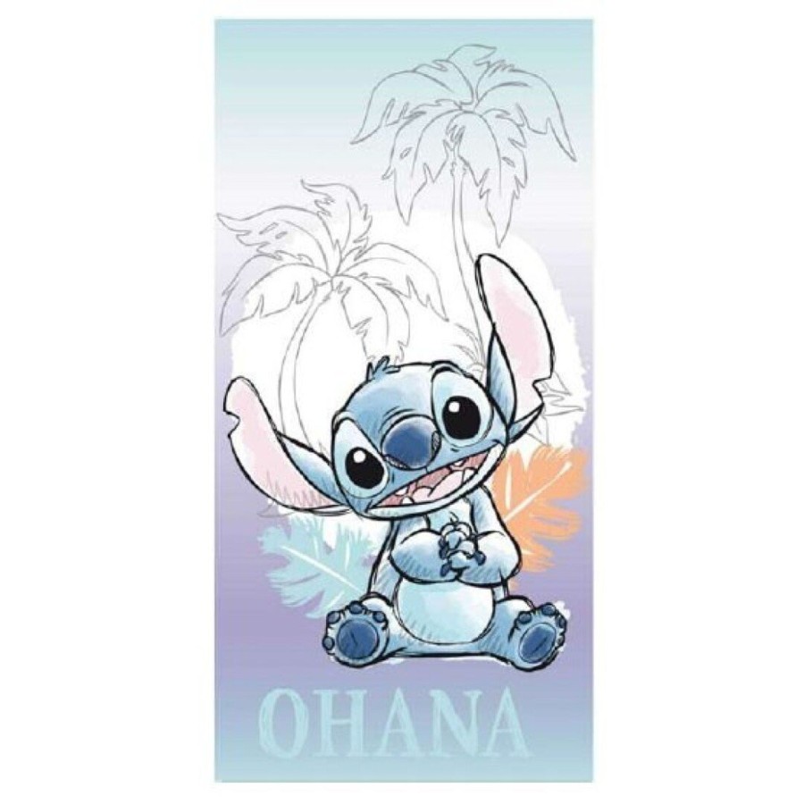 Decoratie AyMax | Lilo & Stitch - Stitch Ohana - Beach Towel 100% Polyester - 70X140Cm