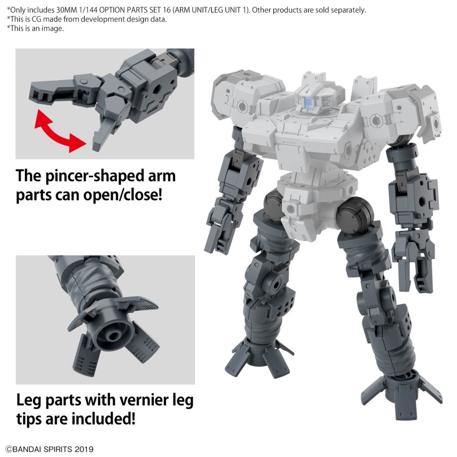 Figuren Bandai Model Kit | 30Mm - 1/144 Option Parts Set 16 (Arm Unit/Leg Unit 1) - Model Kit