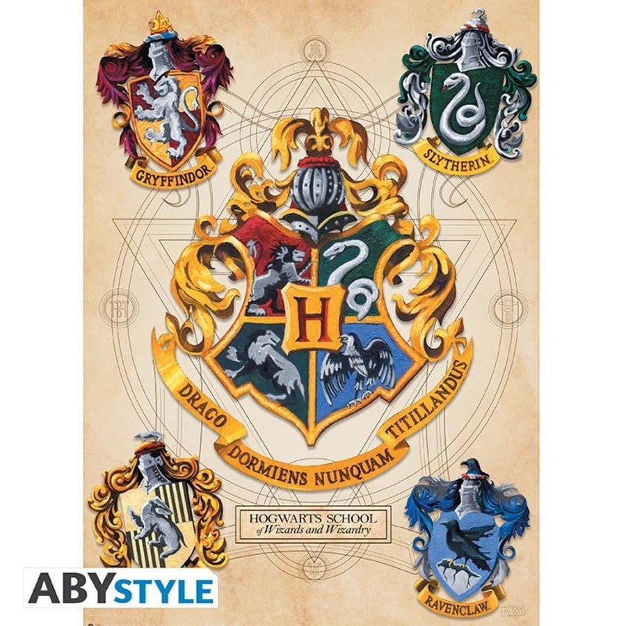 Decoratie ABYstyle | Harry Potter - Crest & Marauders - Set 2 Posters '52X38'