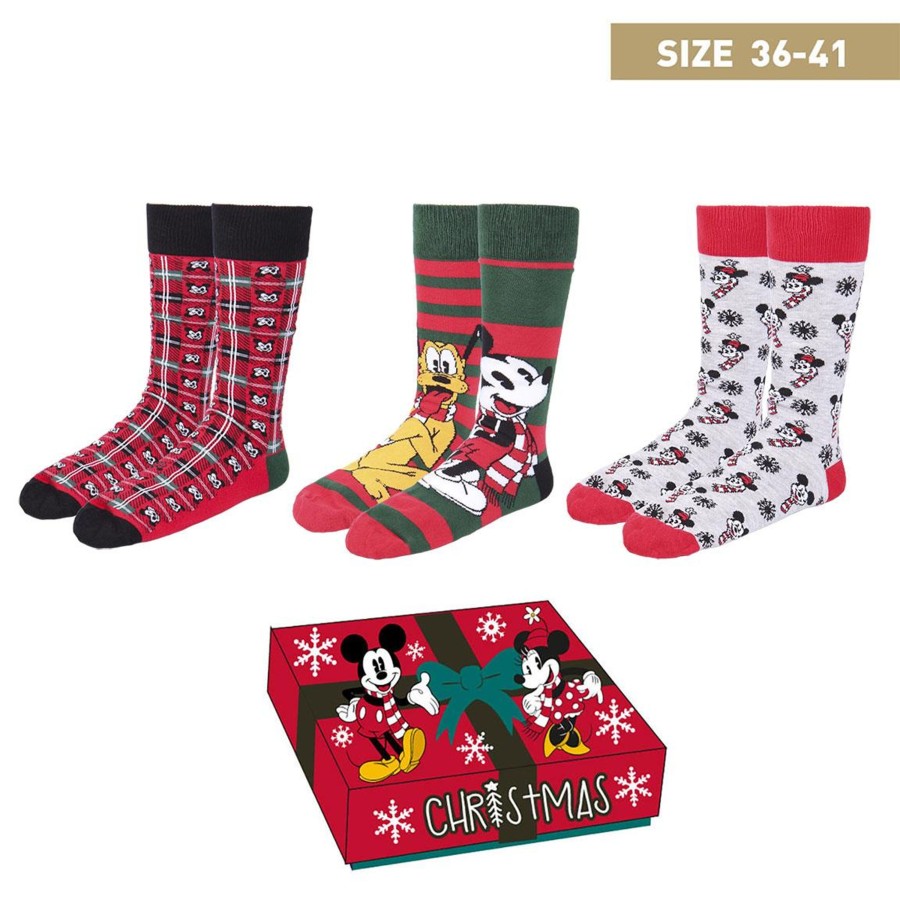 Kleding Cerda | Disney - Mickey - 3 Pairs Socks Pack (Size 35-41)