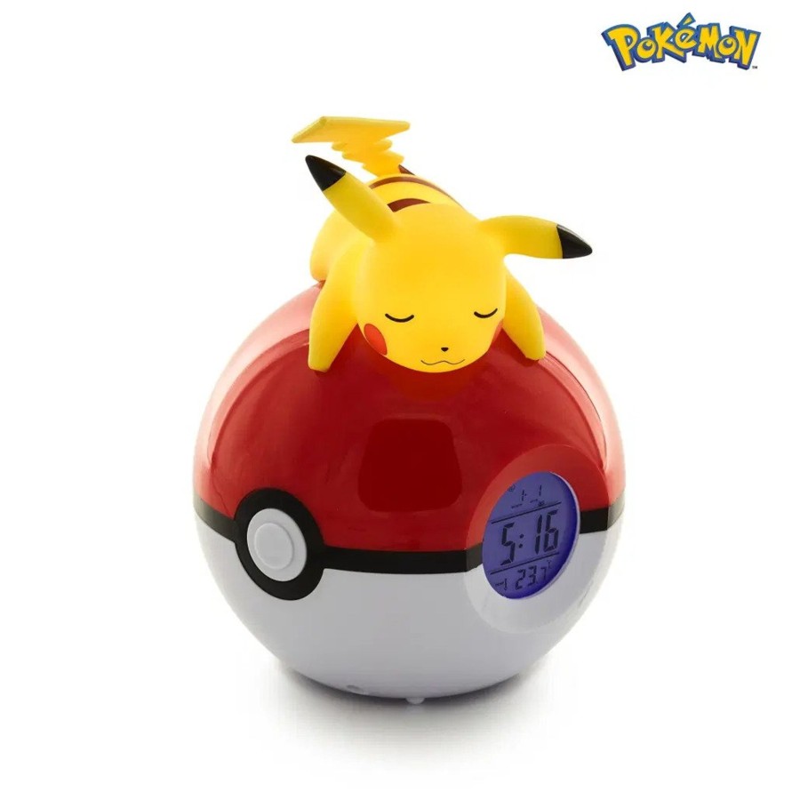 Kantoor Teknofun | Pokemon - Pikachu Pokeball - Alarm Clock With Led Lamp