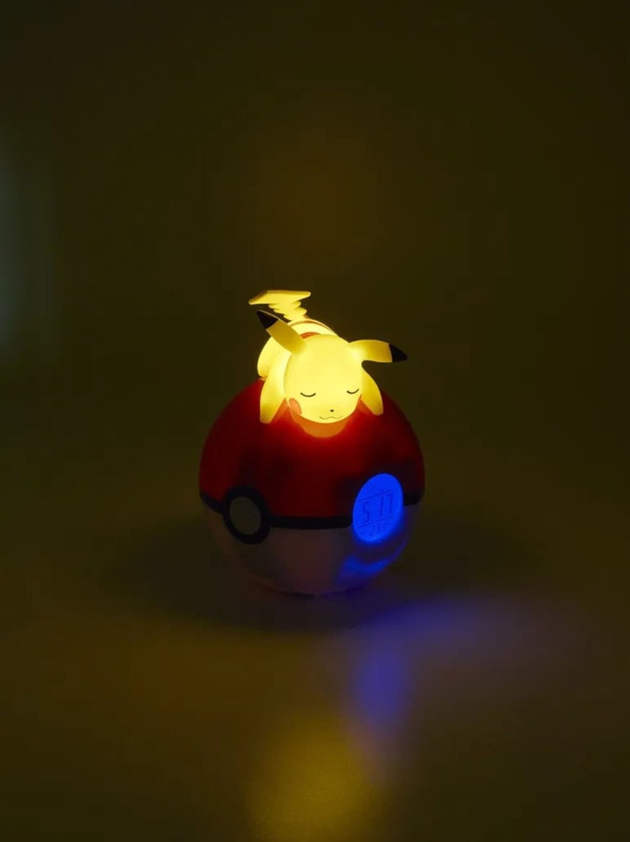 Kantoor Teknofun | Pokemon - Pikachu Pokeball - Alarm Clock With Led Lamp