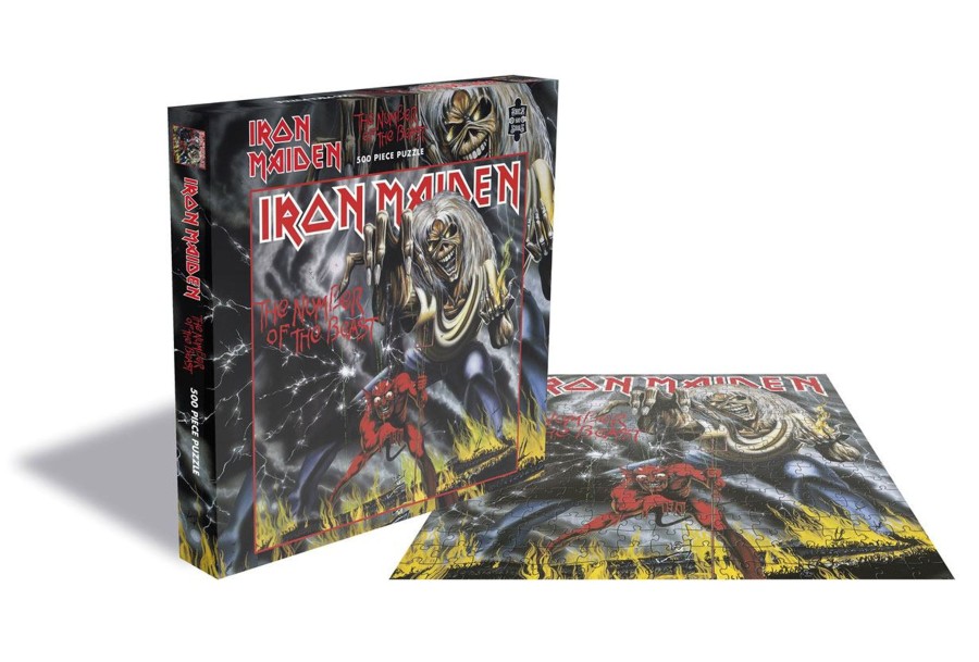 Spelletjes Rock Saws | Iron Maiden - The Number Of The Beast - Album Puzzle 500P 41X41Cm