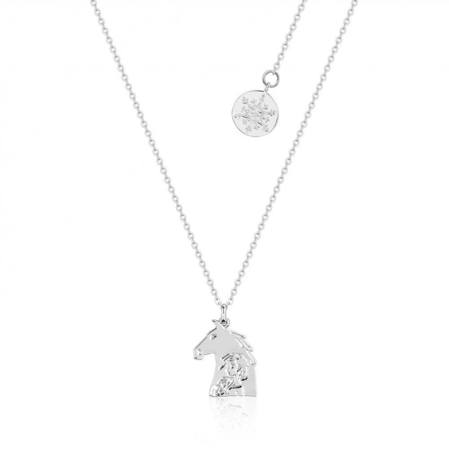 Accessoires Couture Kingdom | Frozen 2 - Kids Elsa & The Nokk Necklace 'White Gold Plated'