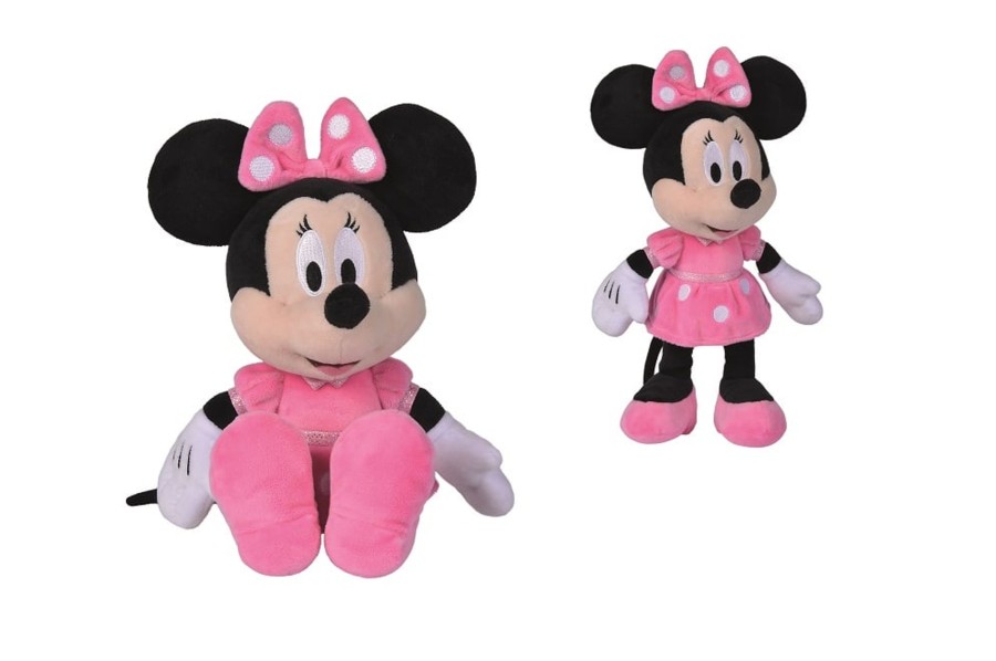 Figuren Simba Toys | Disney - Plush Minnie Pink Dress - 25Cm